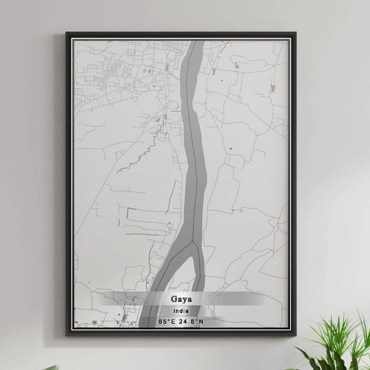 ROAD MAP OF GAYA, INDIA BY MAPBAKES