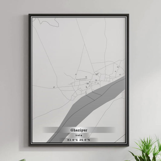 ROAD MAP OF GHAZIPUR, INDIA BY MAPBAKES