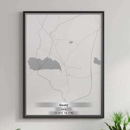 ROAD MAP OF GOOTY, INDIA BY MAPBAKES