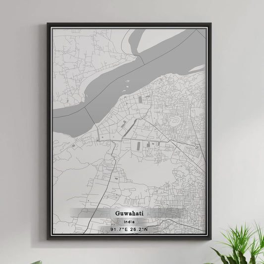 ROAD MAP OF GUWAHATI, INDIA BY MAPBAKES