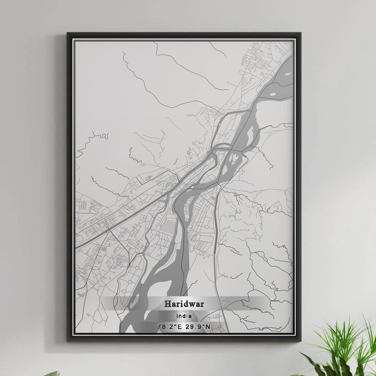 ROAD MAP OF HARIDWAR, INDIA BY MAPBAKES