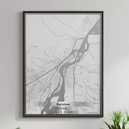 ROAD MAP OF HARIDWAR, INDIA BY MAPBAKES