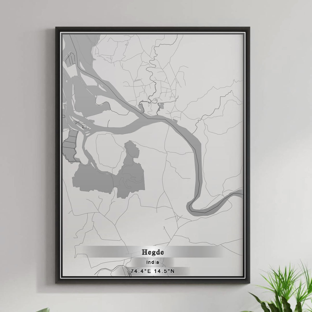 ROAD MAP OF HEGDE, INDIA BY MAPBAKES