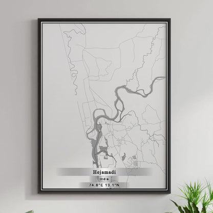 ROAD MAP OF HEJAMADI, INDIA BY MAPBAKES