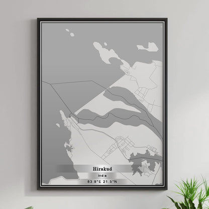 ROAD MAP OF HIRAKUD, INDIA BY MAPBAKES