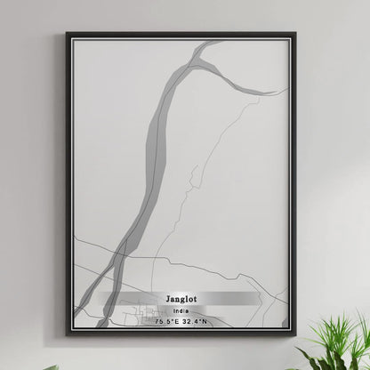 ROAD MAP OF JANGLOT, INDIA BY MAPBAKES