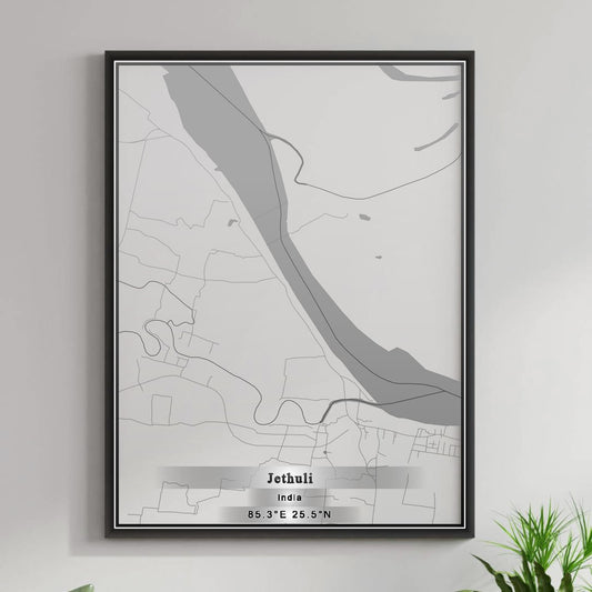 ROAD MAP OF JETHULI, INDIA BY MAPBAKES