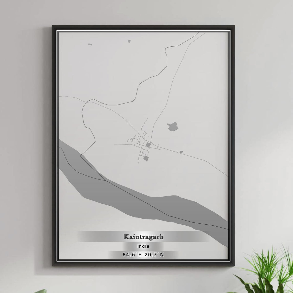 ROAD MAP OF KAINTRAGARH, INDIA BY MAPBAKES