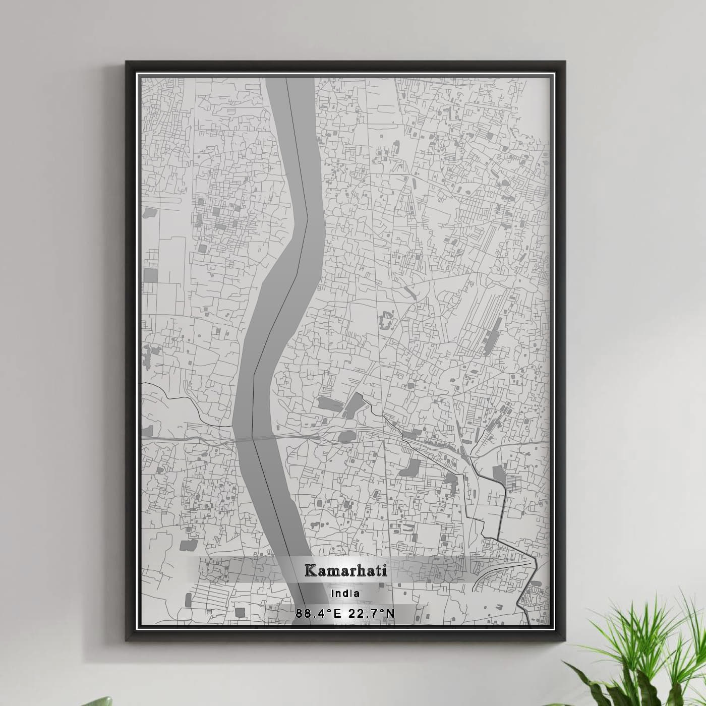 ROAD MAP OF KAMARHATI, INDIA BY MAPBAKES