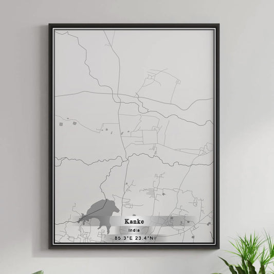 ROAD MAP OF KANKE, INDIA BY MAPBAKES