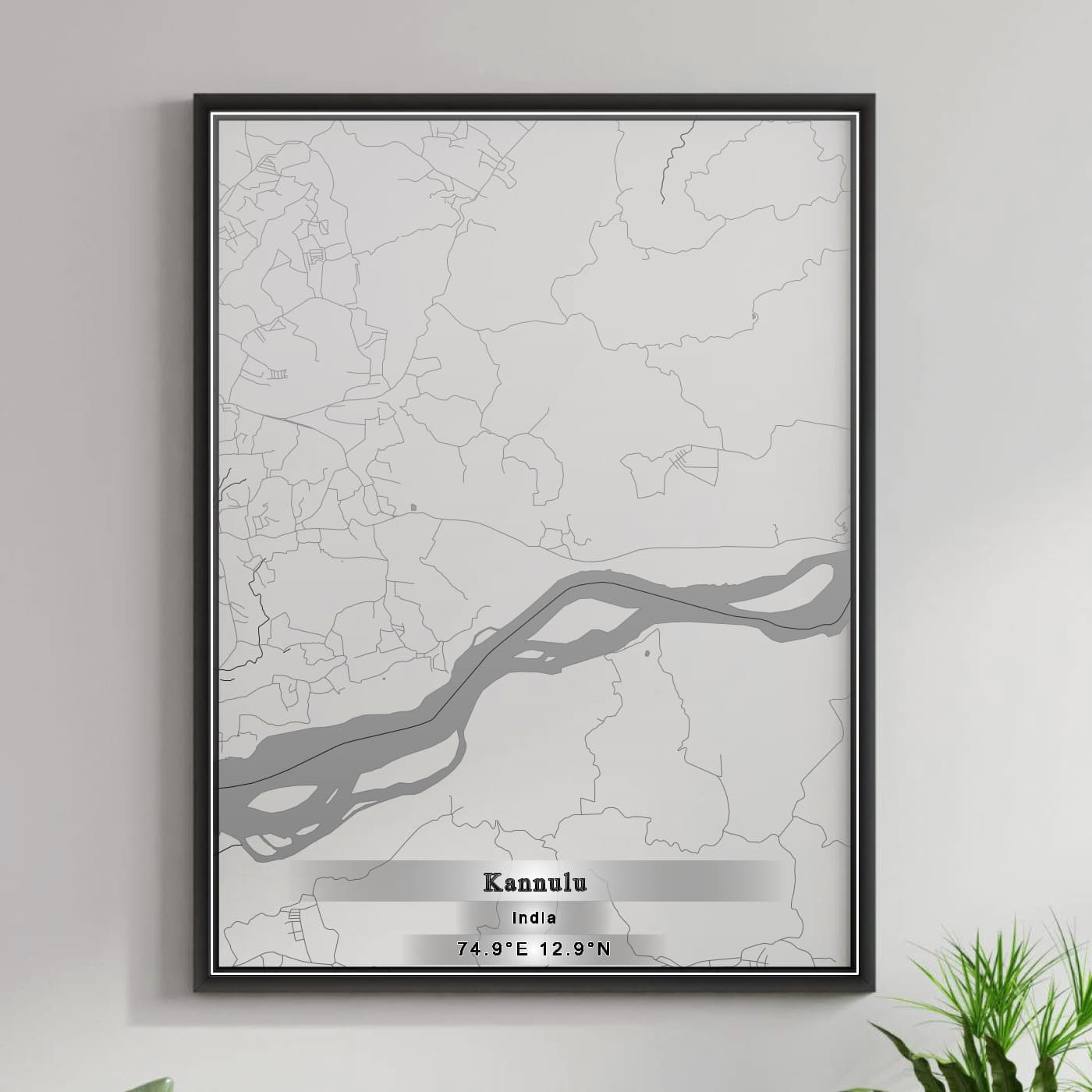 ROAD MAP OF KANNULU, INDIA BY MAPBAKES