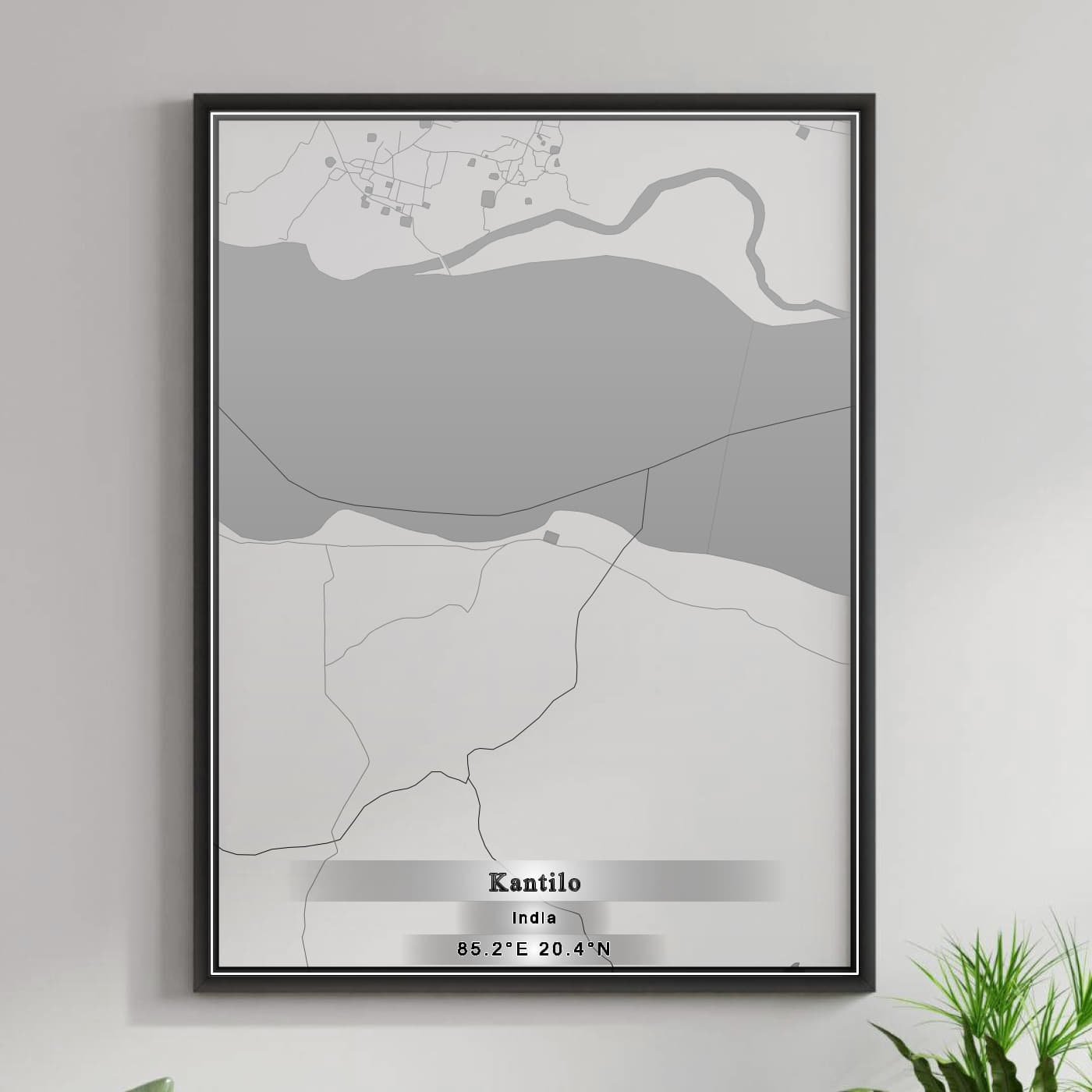 ROAD MAP OF KANTILO, INDIA BY MAPBAKES