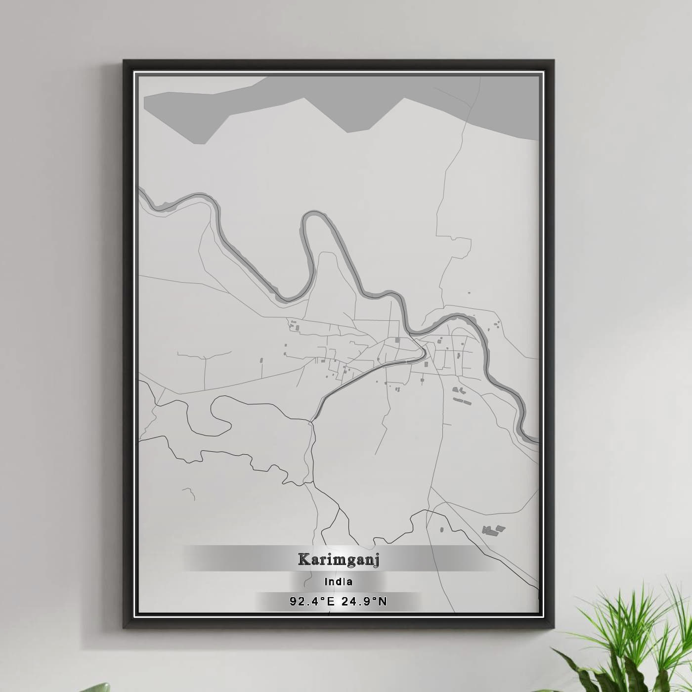 ROAD MAP OF KARIMGANJ, INDIA BY MAPBAKES