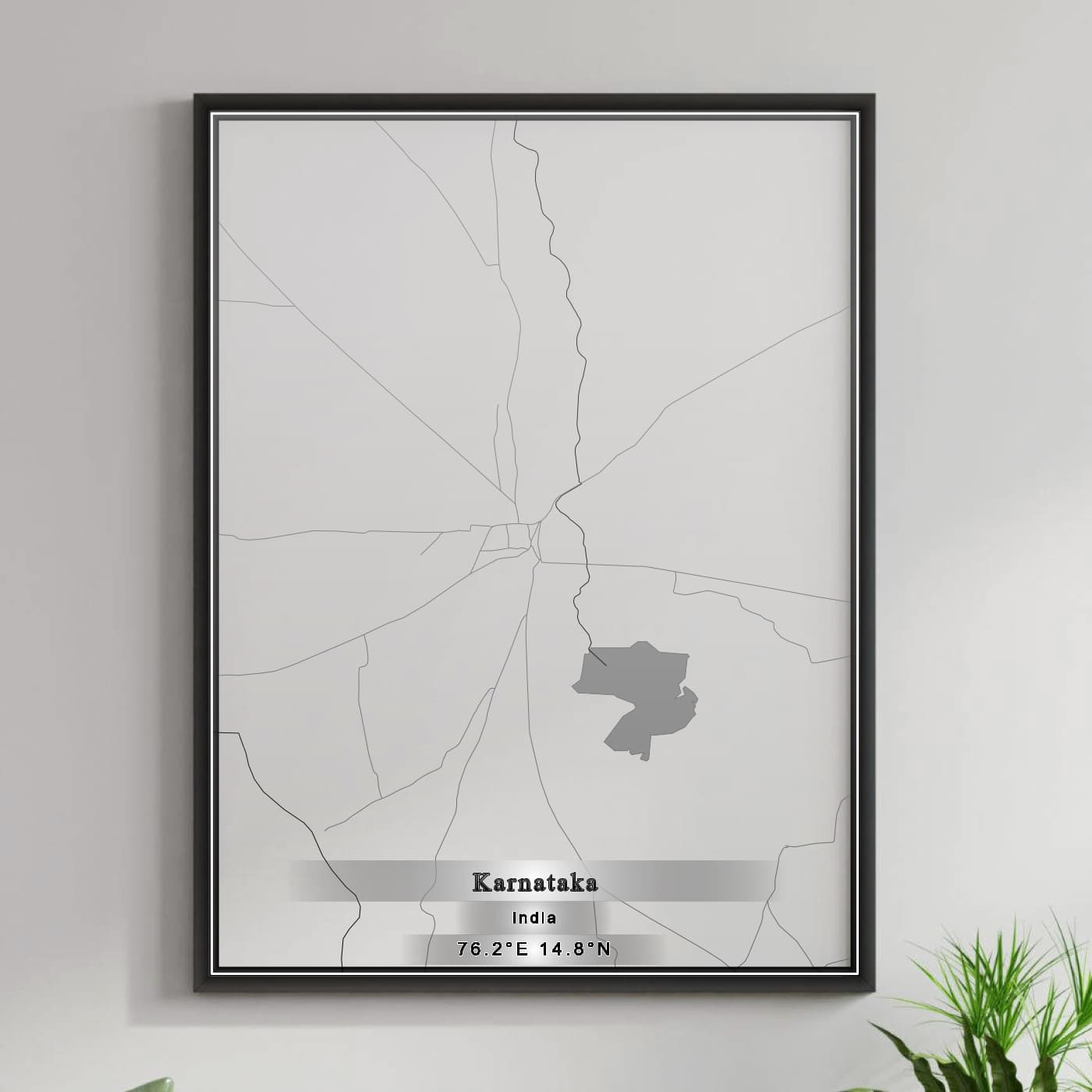 ROAD MAP OF KARNATAKA, INDIA BY MAPBAKES