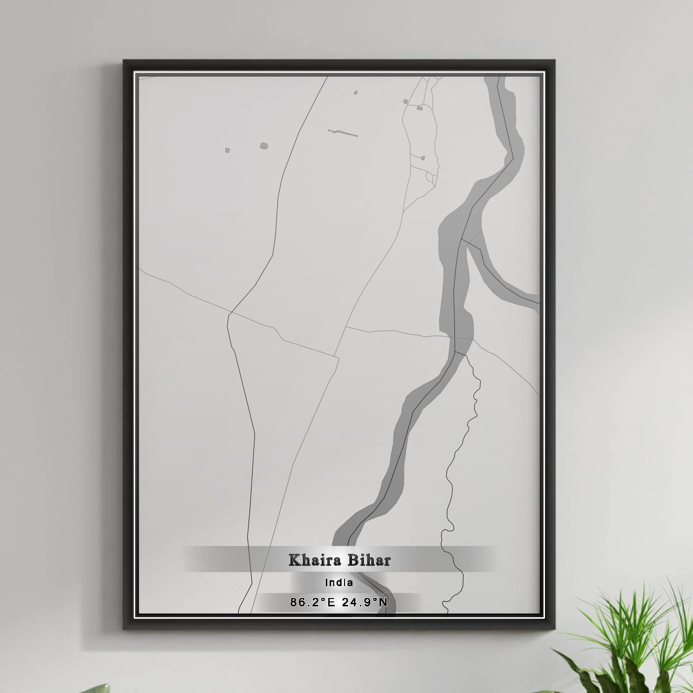 ROAD MAP OF KHAIRA BIHAR, INDIA BY MAPBAKES