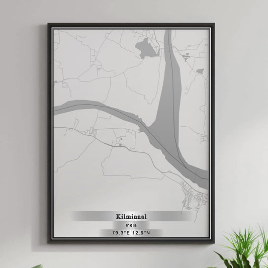 ROAD MAP OF KILMINNAL, INDIA BY MAPBAKES