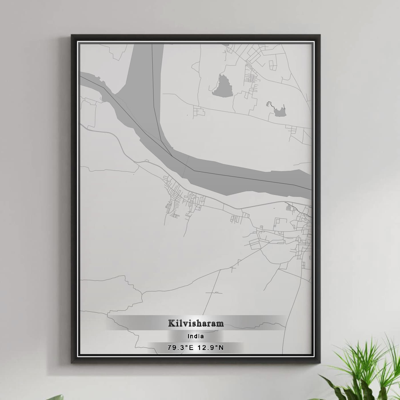 ROAD MAP OF KILVISHARAM, INDIA BY MAPBAKES