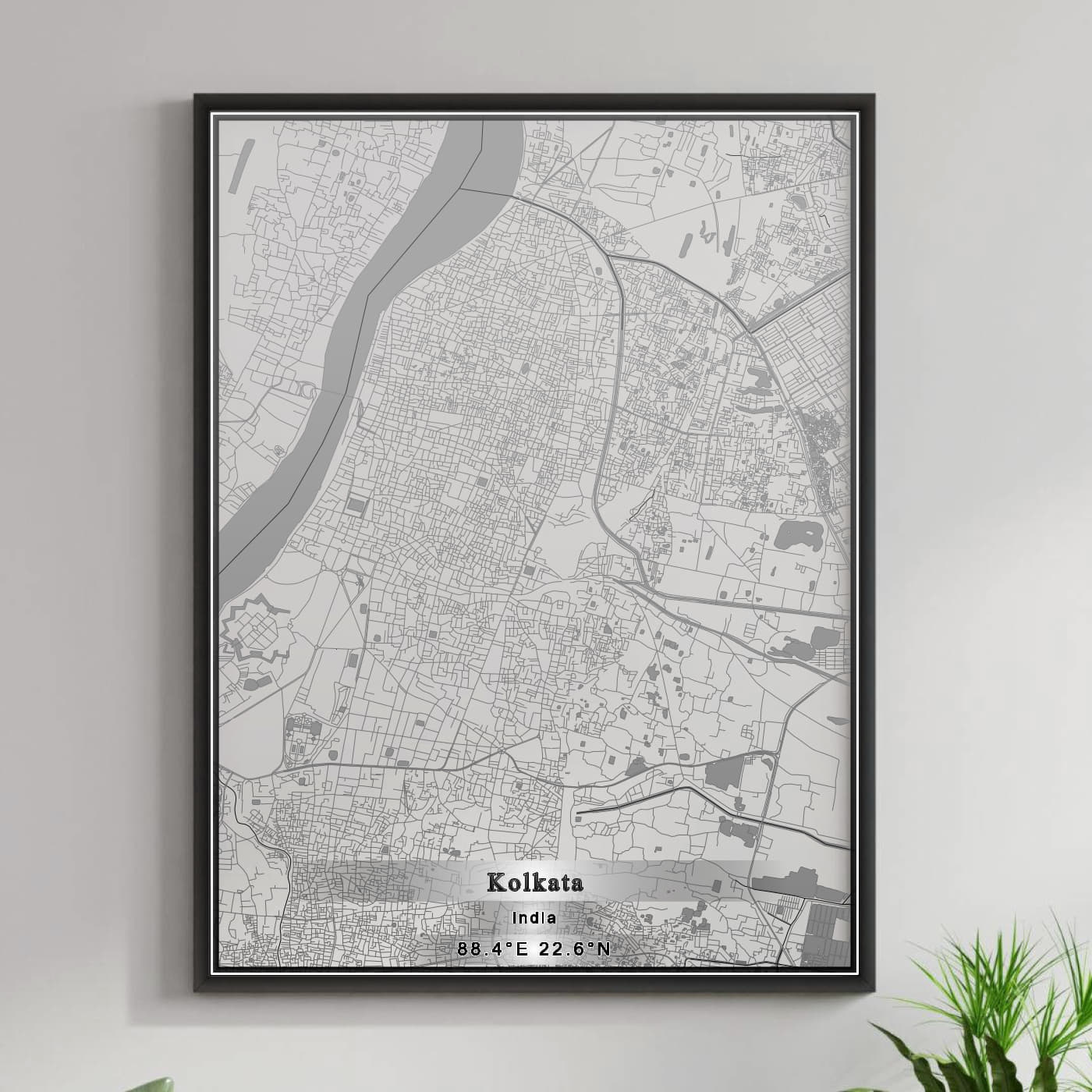 ROAD MAP OF KOLKATA, INDIA BY MAPBAKES