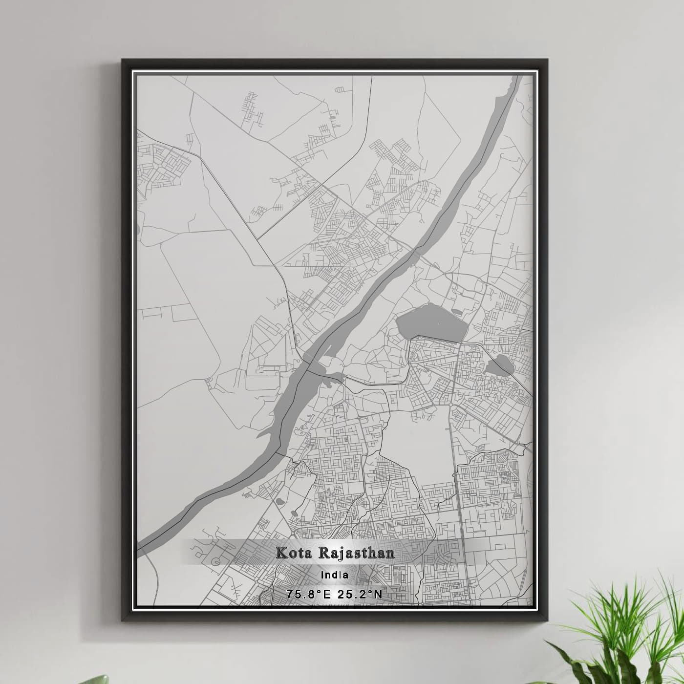 ROAD MAP OF KOTA RAJASTHAN, INDIA BY MAPBAKES