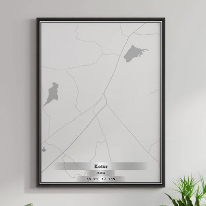 ROAD MAP OF KOTUR, INDIA BY MAPBAKES