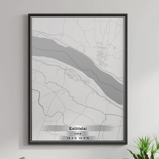 ROAD MAP OF KULITTALAI, INDIA BY MAPBAKES