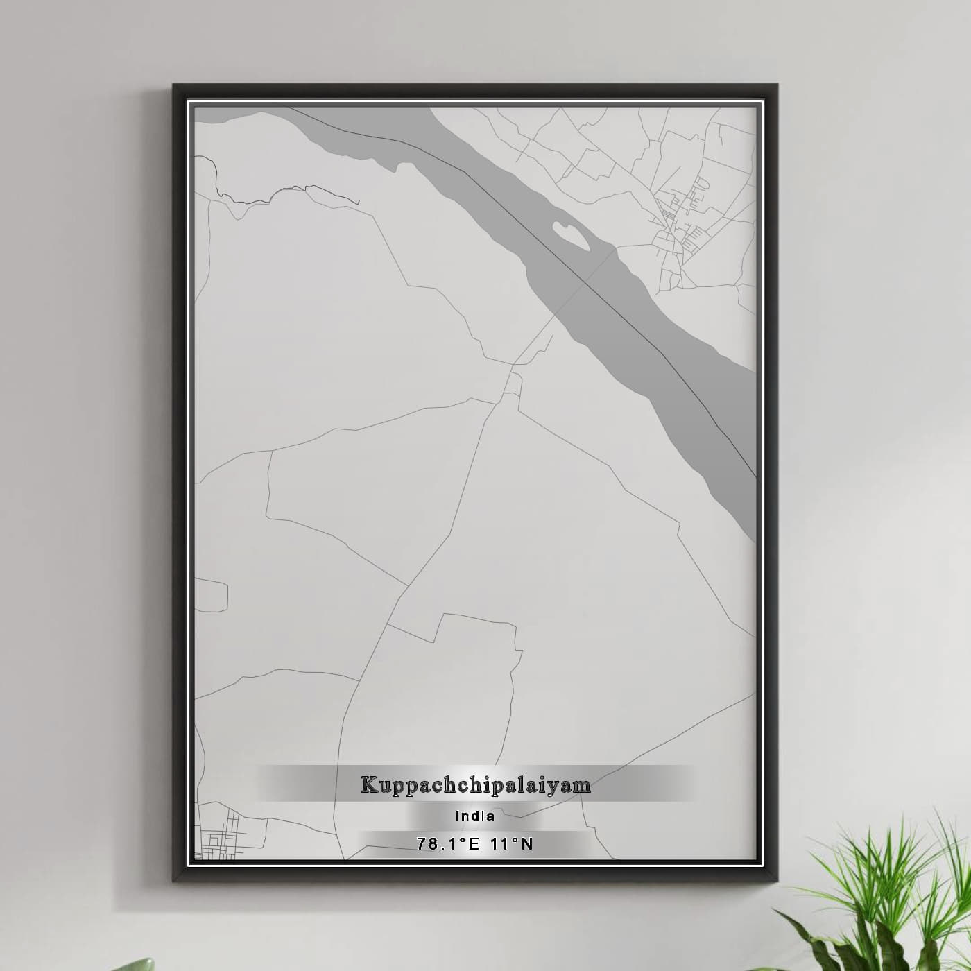 ROAD MAP OF KUPPACHCHIPALAIYAM, INDIA BY MAPBAKES