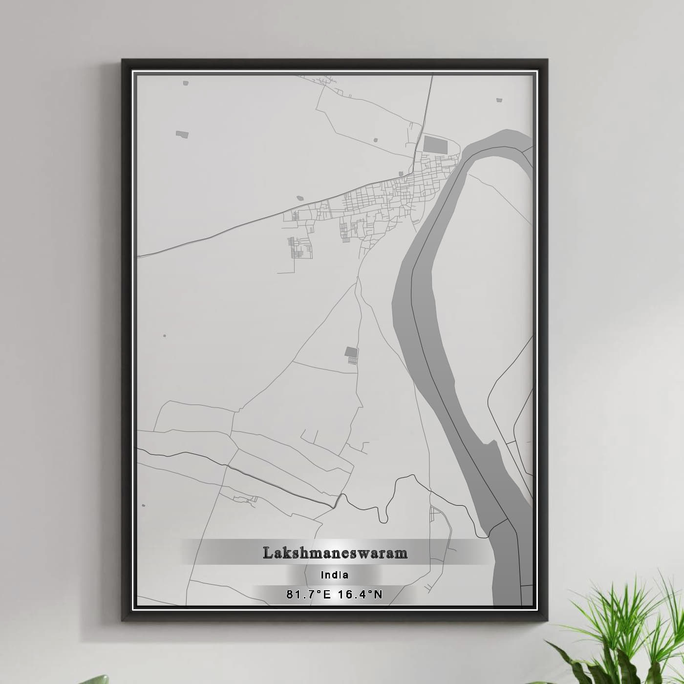 ROAD MAP OF LAKSHMANESWARAM, INDIA BY MAPBAKES