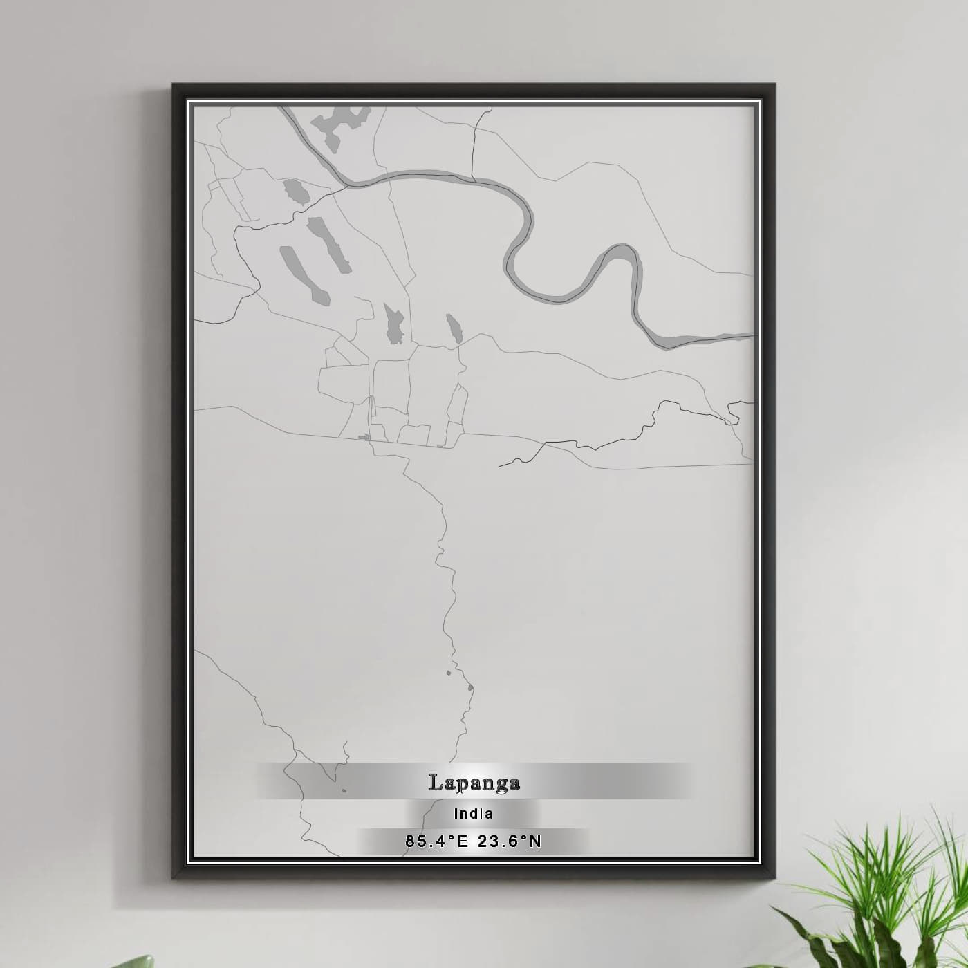 ROAD MAP OF LAPANGA, INDIA BY MAPBAKES