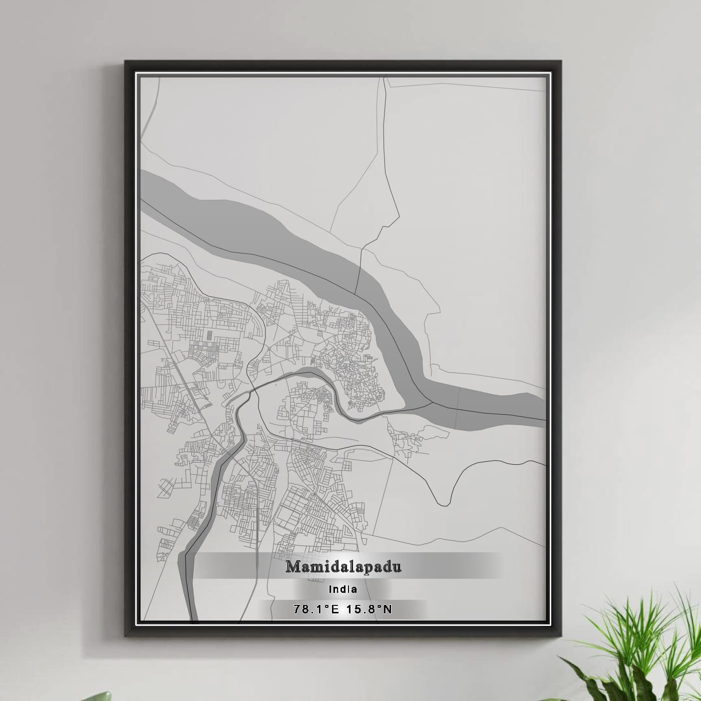 ROAD MAP OF MAMIDALAPADU, INDIA BY MAPBAKES