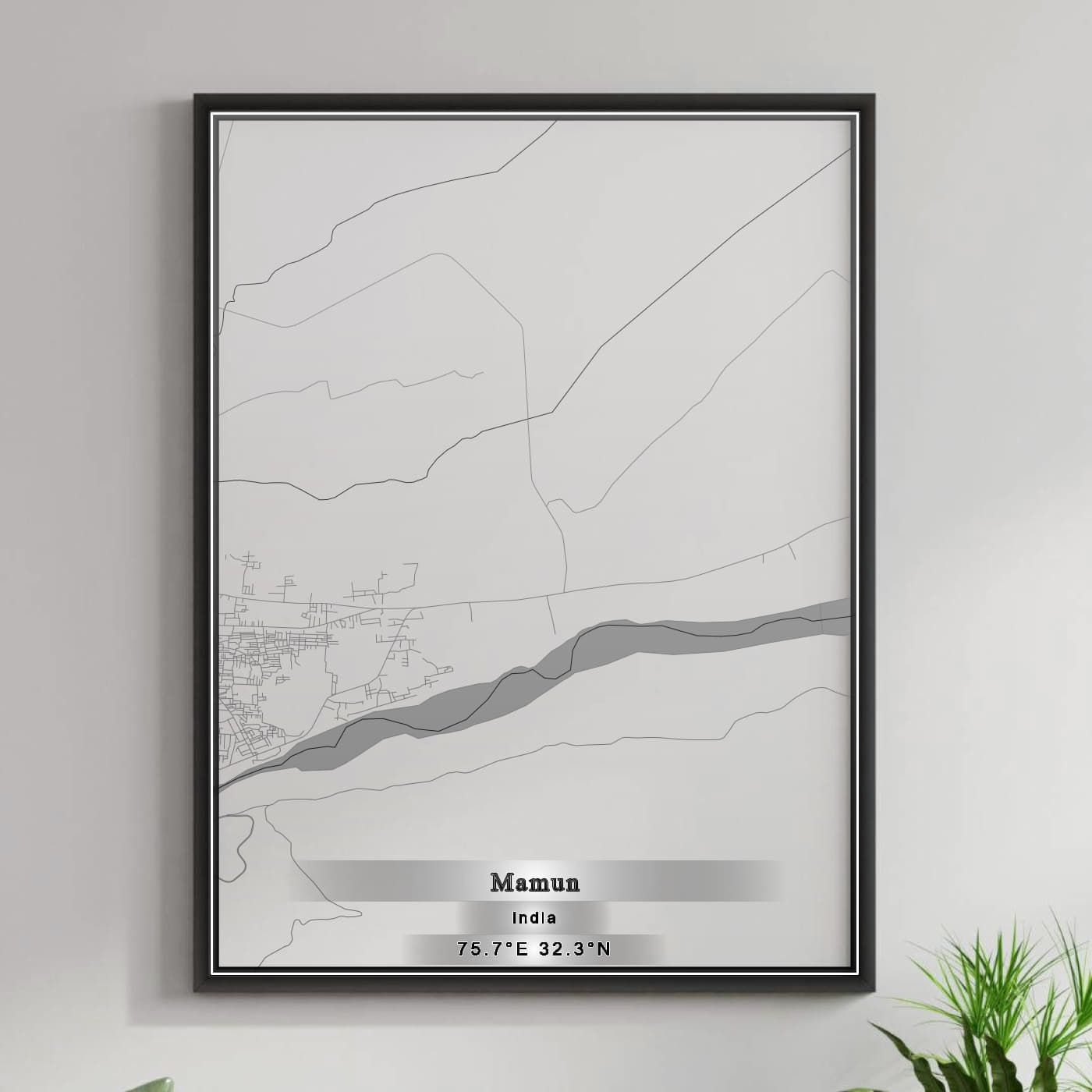 ROAD MAP OF MAMUN, INDIA BY MAPBAKES