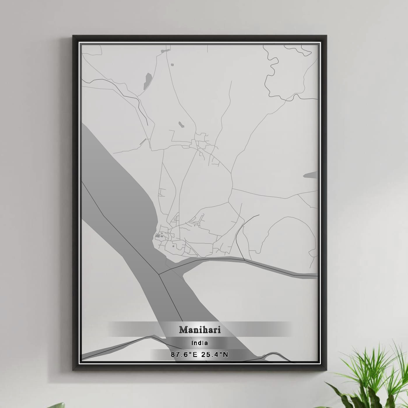 ROAD MAP OF MANIHARI, INDIA BY MAPBAKES