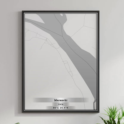 ROAD MAP OF MARANCHI, INDIA BY MAPBAKES