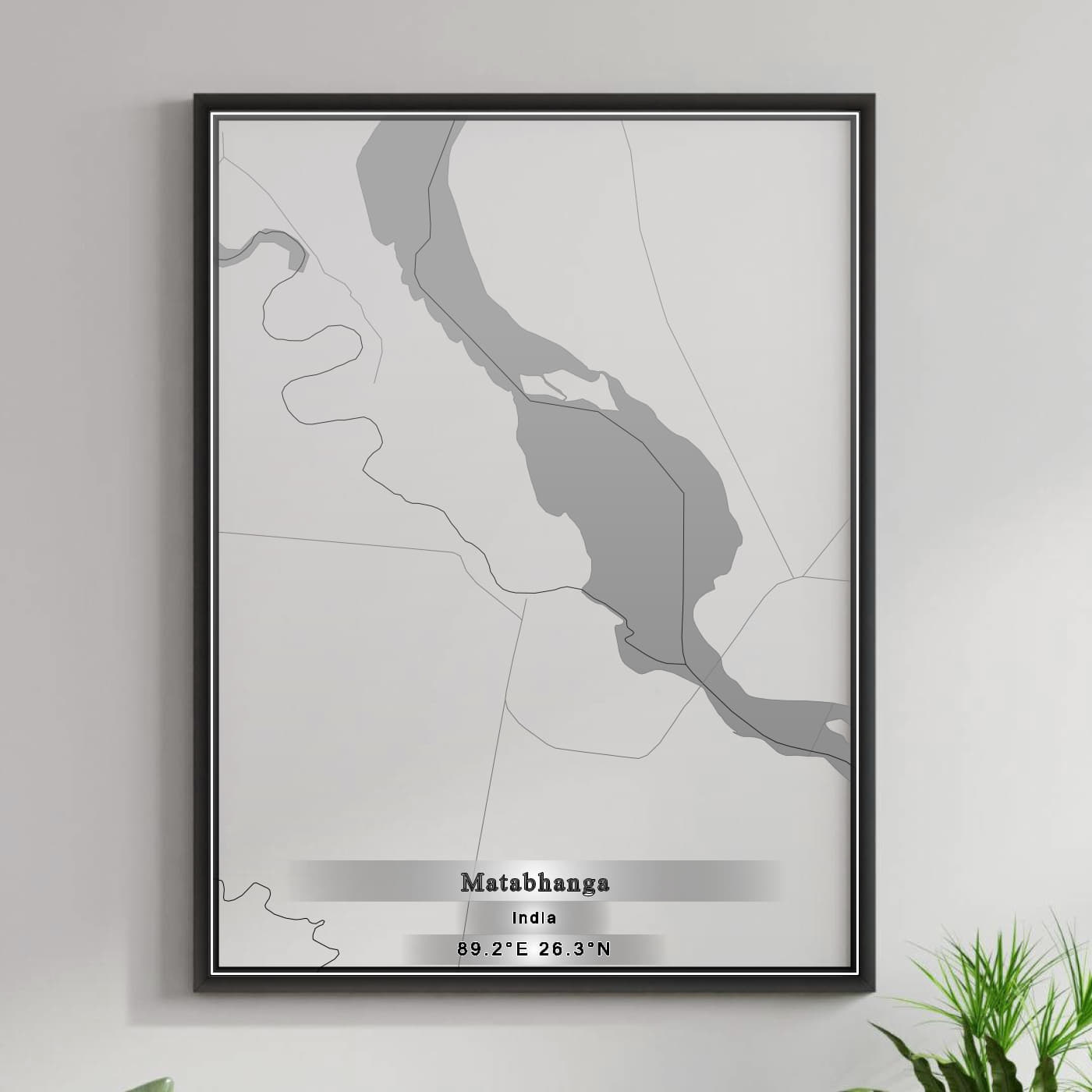 ROAD MAP OF MATABHANGA, INDIA BY MAPBAKES