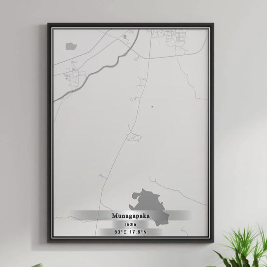 ROAD MAP OF MUNAGAPAKA, INDIA BY MAPBAKES