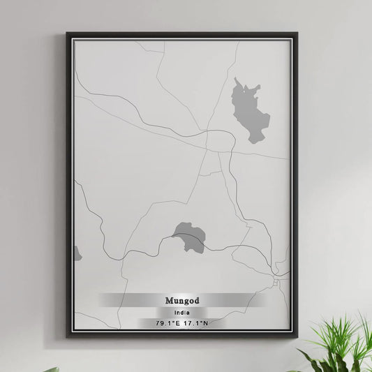 ROAD MAP OF MUNGOD, INDIA BY MAPBAKES