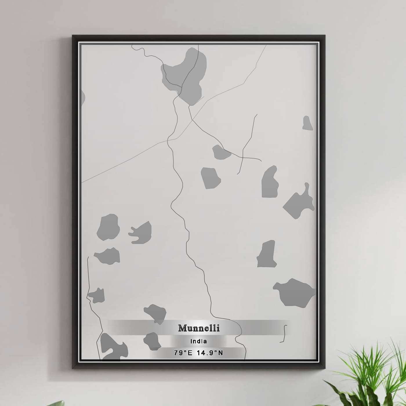 ROAD MAP OF MUNNELLI, INDIA BY MAPBAKES