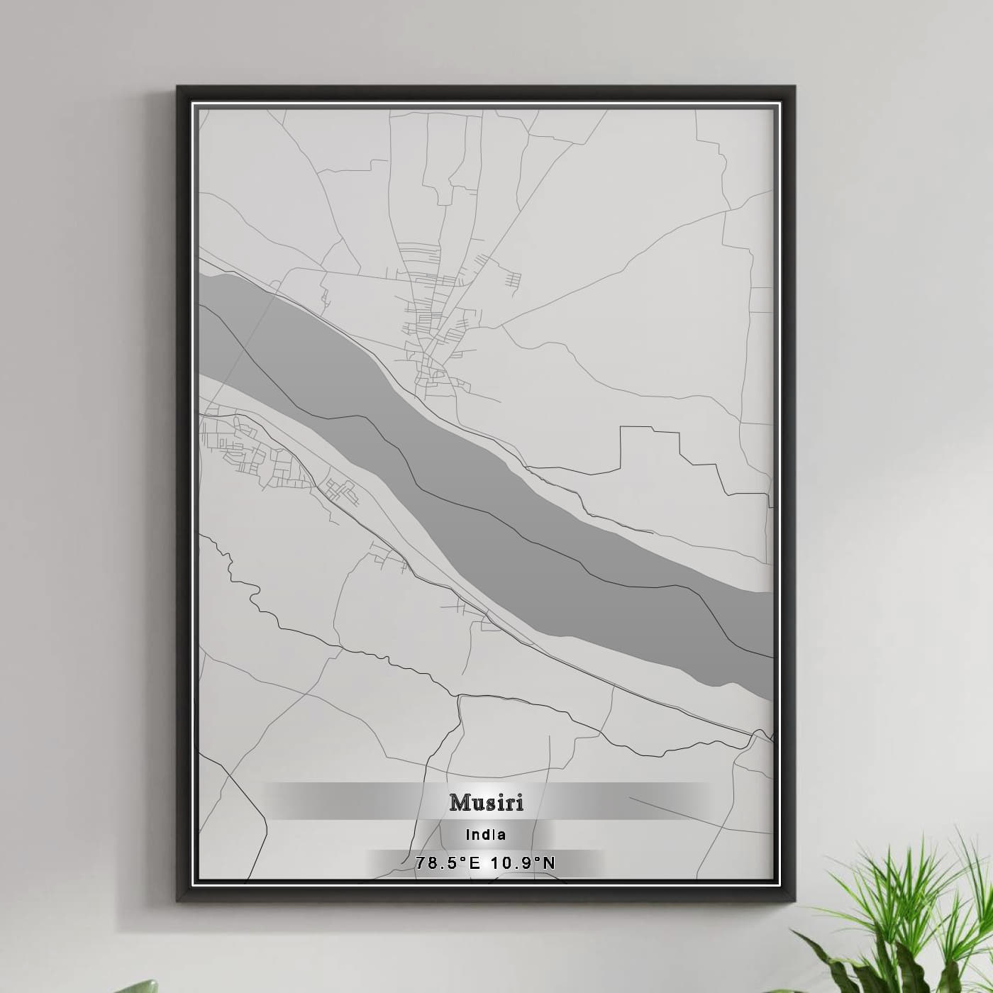 ROAD MAP OF MUSIRI, INDIA BY MAPBAKES