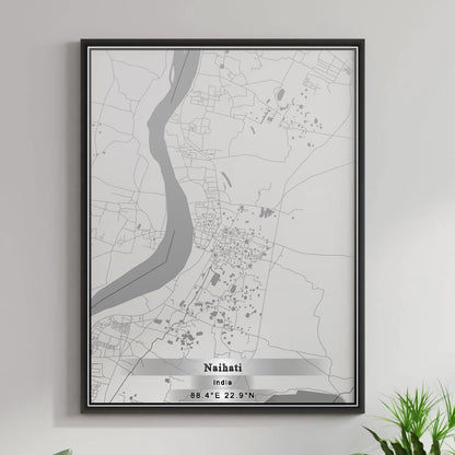 ROAD MAP OF NAIHATI, INDIA BY MAPBAKES