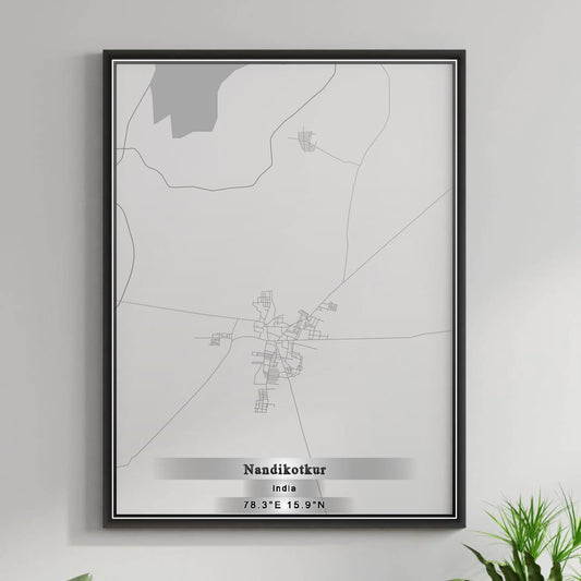 ROAD MAP OF NANDIKOTKUR, INDIA BY MAPBAKES