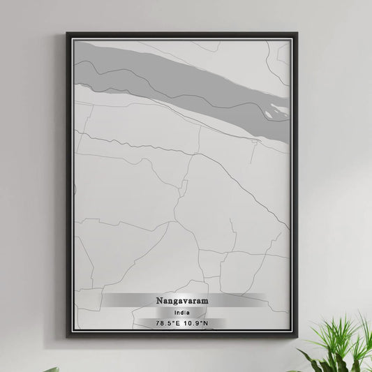 ROAD MAP OF NANGAVARAM, INDIA BY MAPBAKES