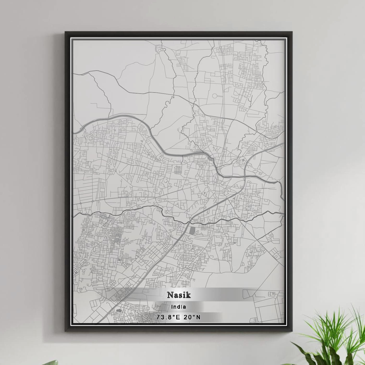 ROAD MAP OF NASIK, INDIA BY MAPBAKES