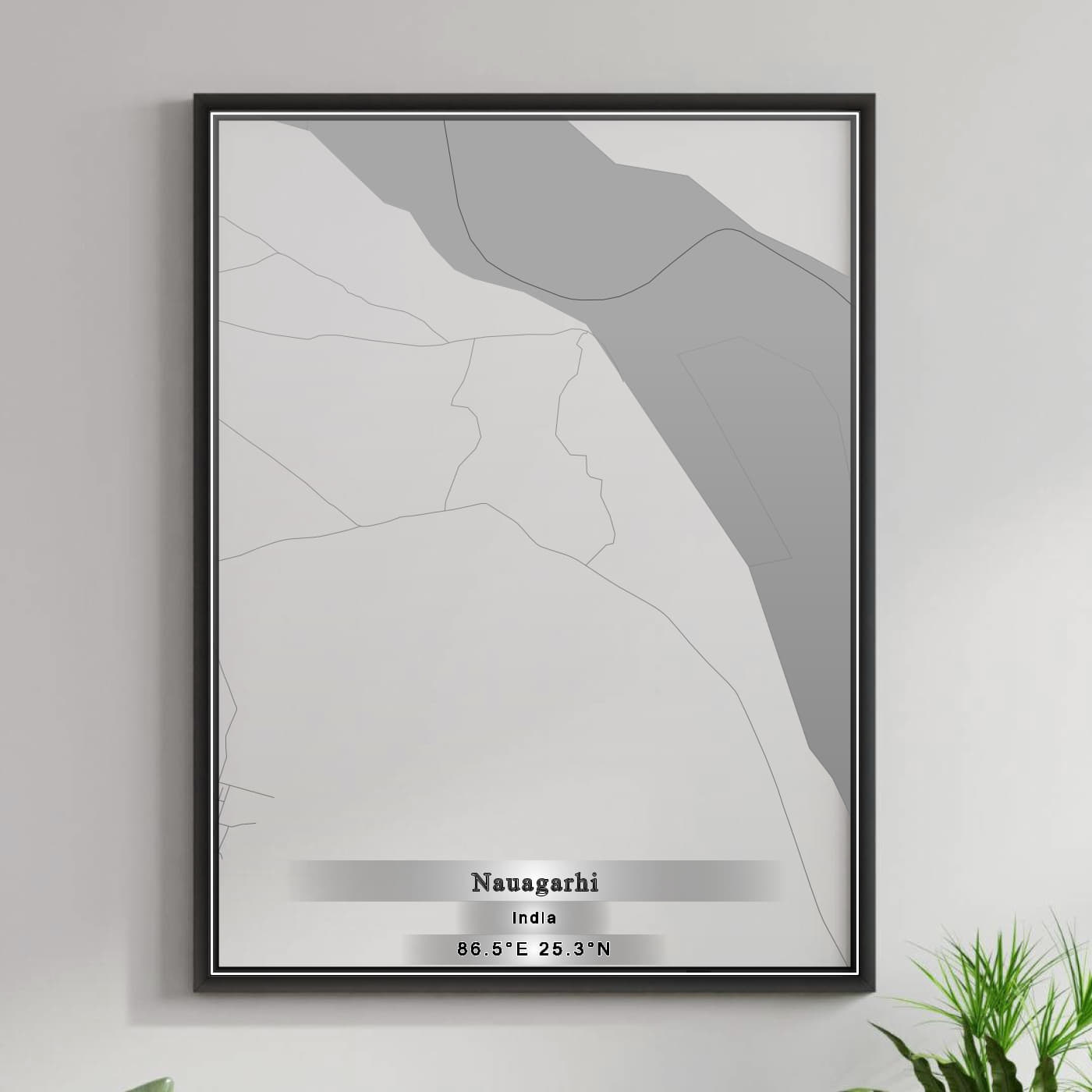 ROAD MAP OF NAUAGARHI, INDIA BY MAPBAKES