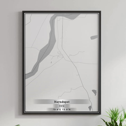 ROAD MAP OF NAYUDUPET, INDIA BY MAPBAKES