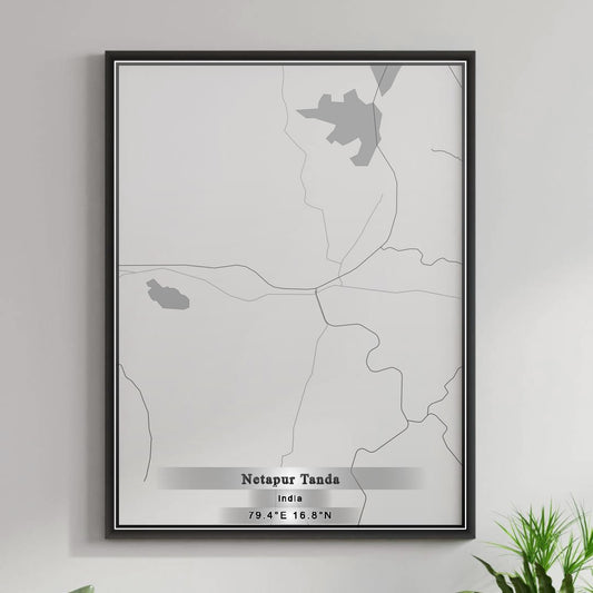 ROAD MAP OF NETAPUR TANDA, INDIA BY MAPBAKES