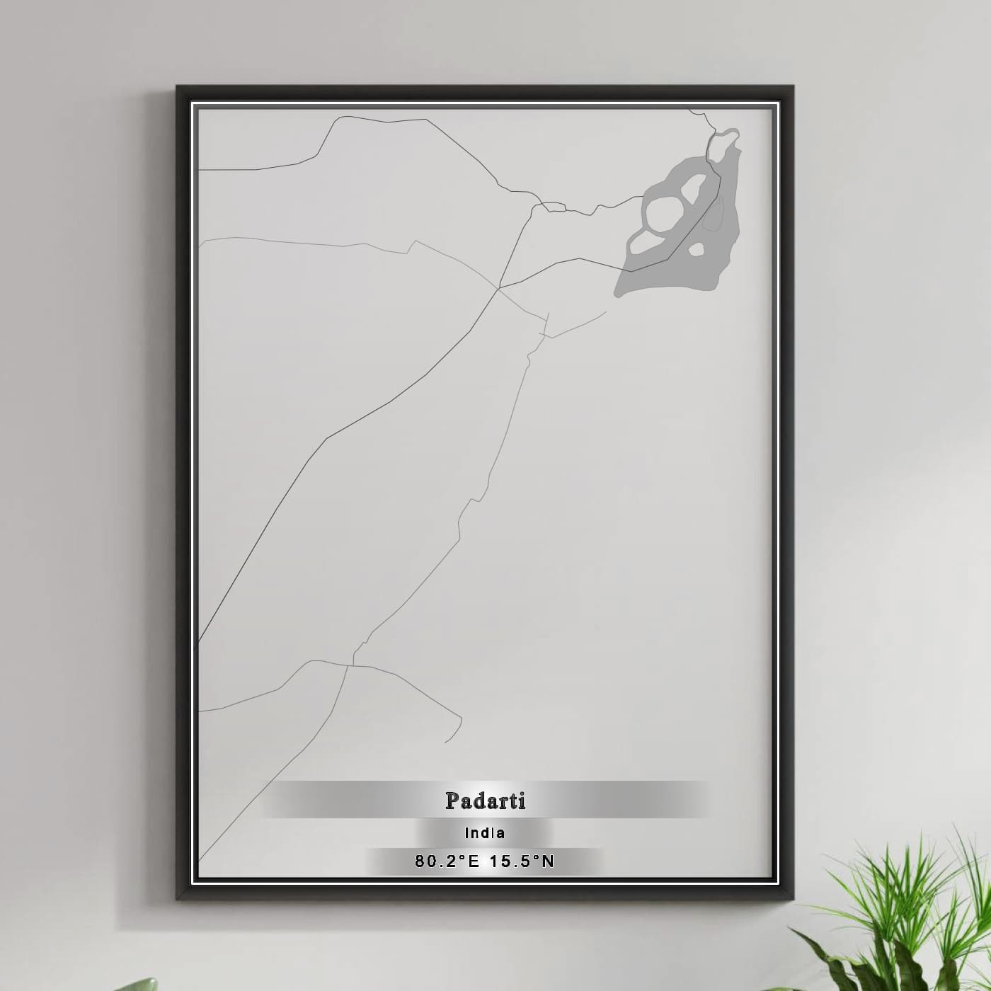 ROAD MAP OF PADARTI, INDIA BY MAPBAKES