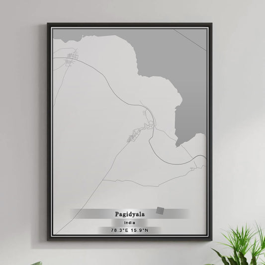 ROAD MAP OF PAGIDYALA, INDIA BY MAPBAKES