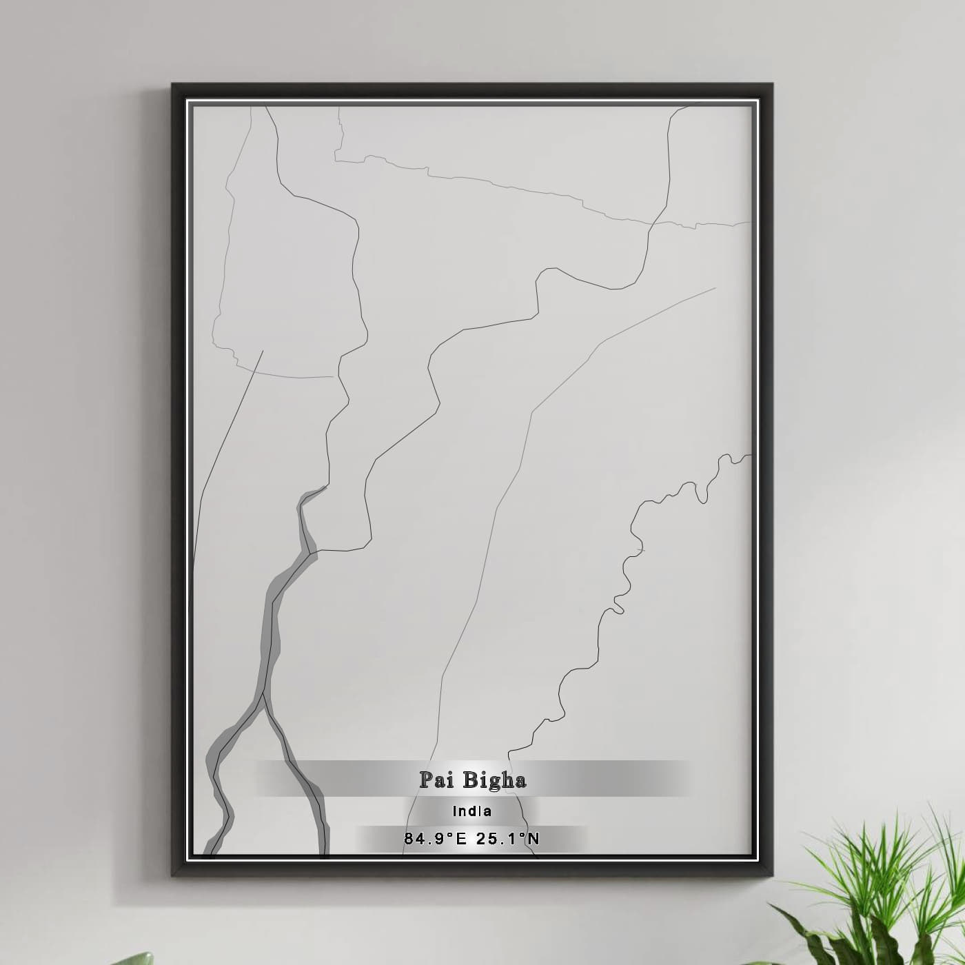 ROAD MAP OF PAI BIGHA, INDIA BY MAPBAKES