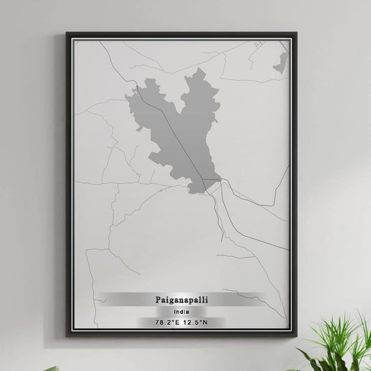 ROAD MAP OF PAIGANAPALLI, INDIA BY MAPBAKES