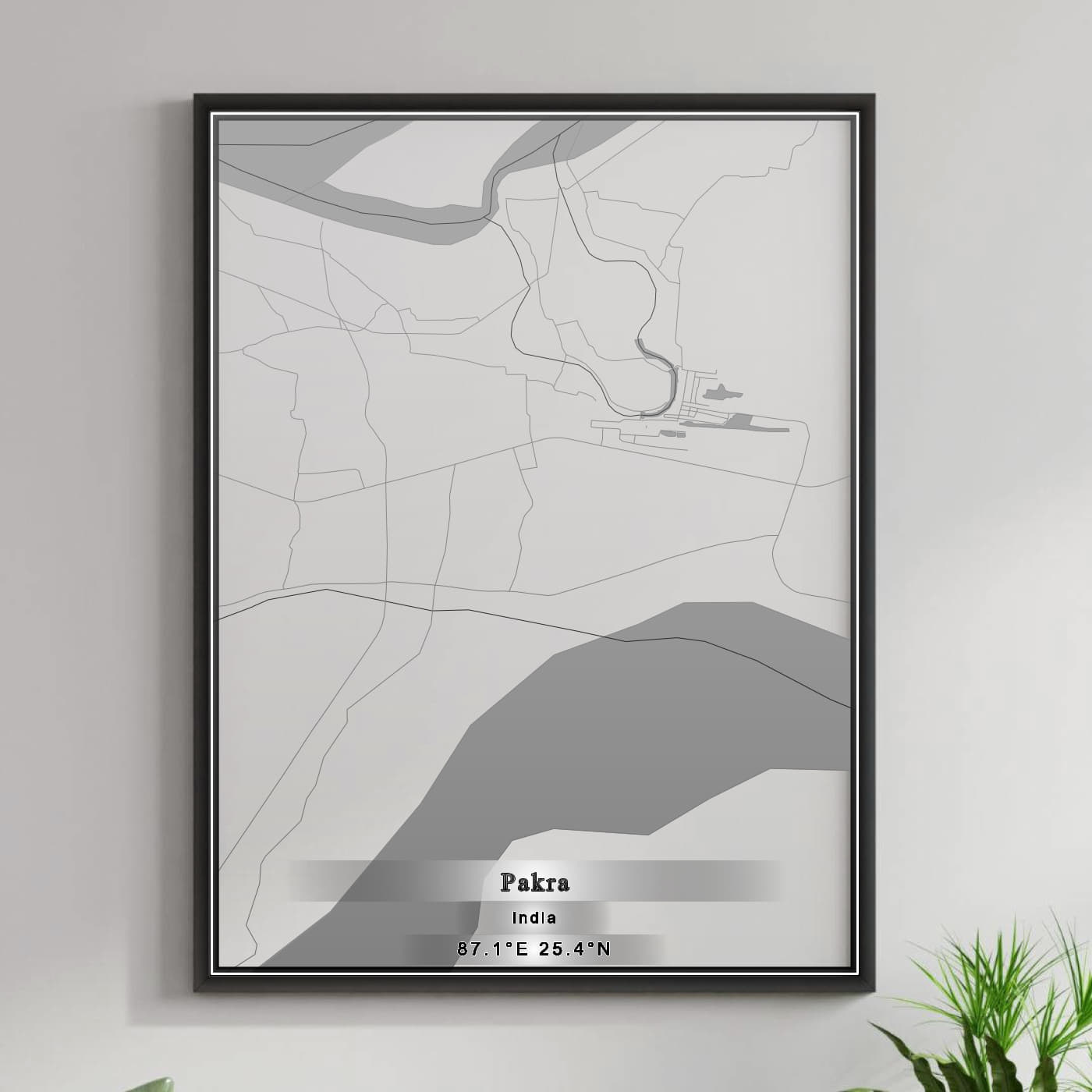 ROAD MAP OF PAKRA, INDIA BY MAPBAKES