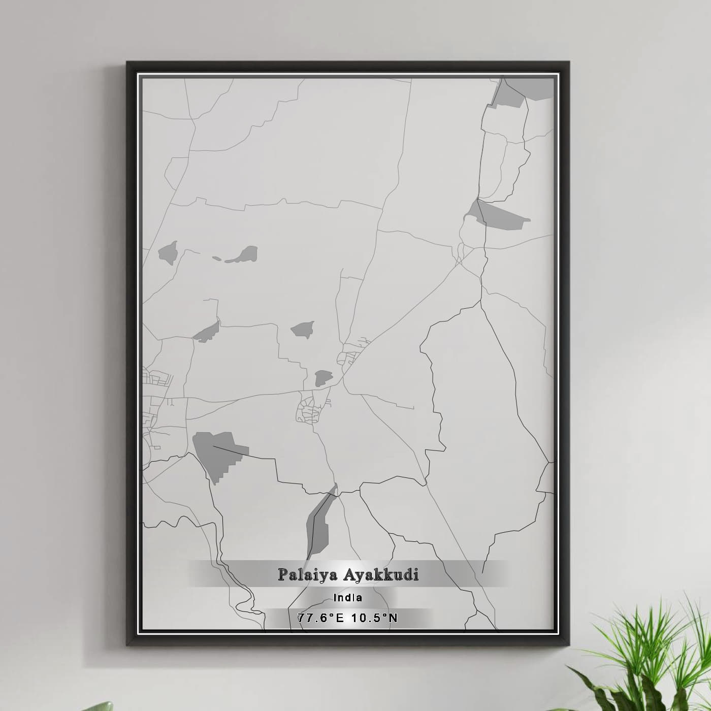 ROAD MAP OF PALAIYA AYAKKUDI, INDIA BY MAPBAKES